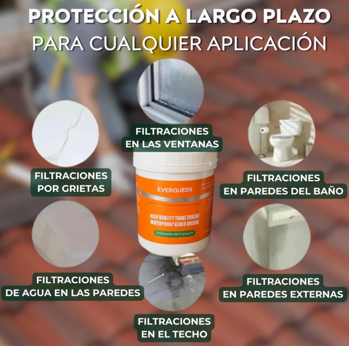 Sellador Impermeabilizador Transparente ¡Adíos Goteras!💧