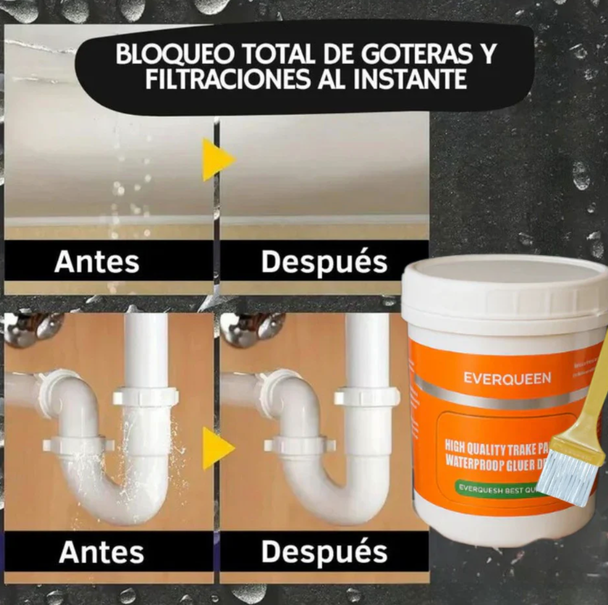 Sellador Impermeabilizador Transparente ¡Adíos Goteras!💧